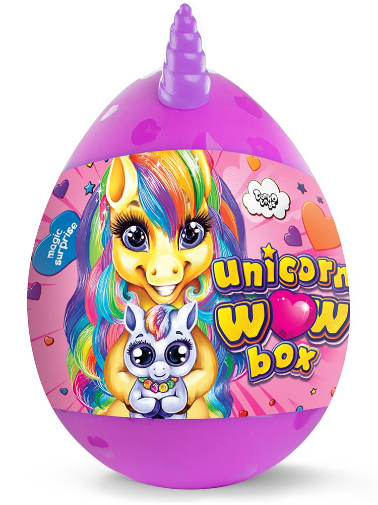 Набор для творчества большой яйцо-сюрприз Унисекс Danko Toys Wow Unicorn