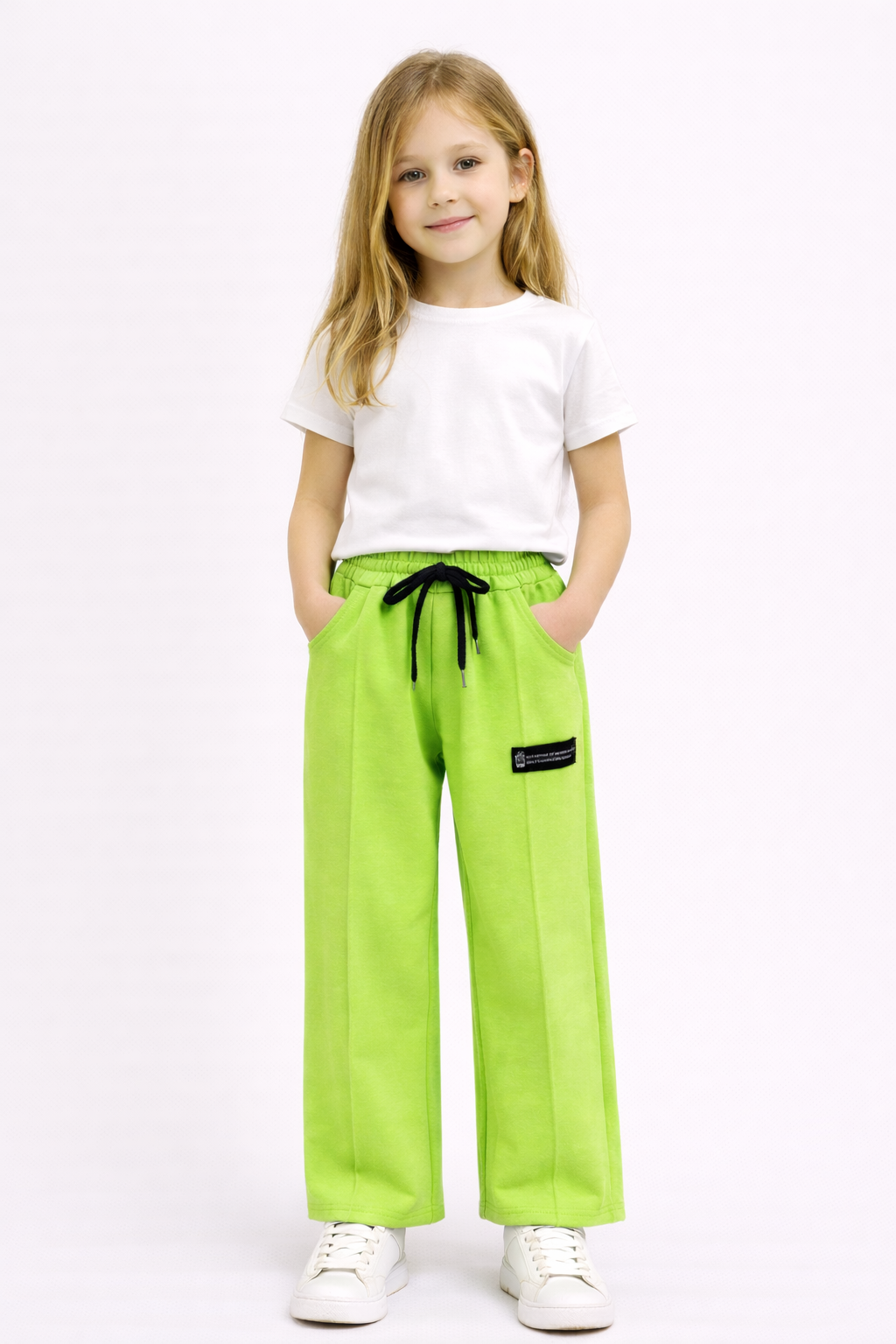 Штаны для девочки салатовый Mini Moda 3199/шт