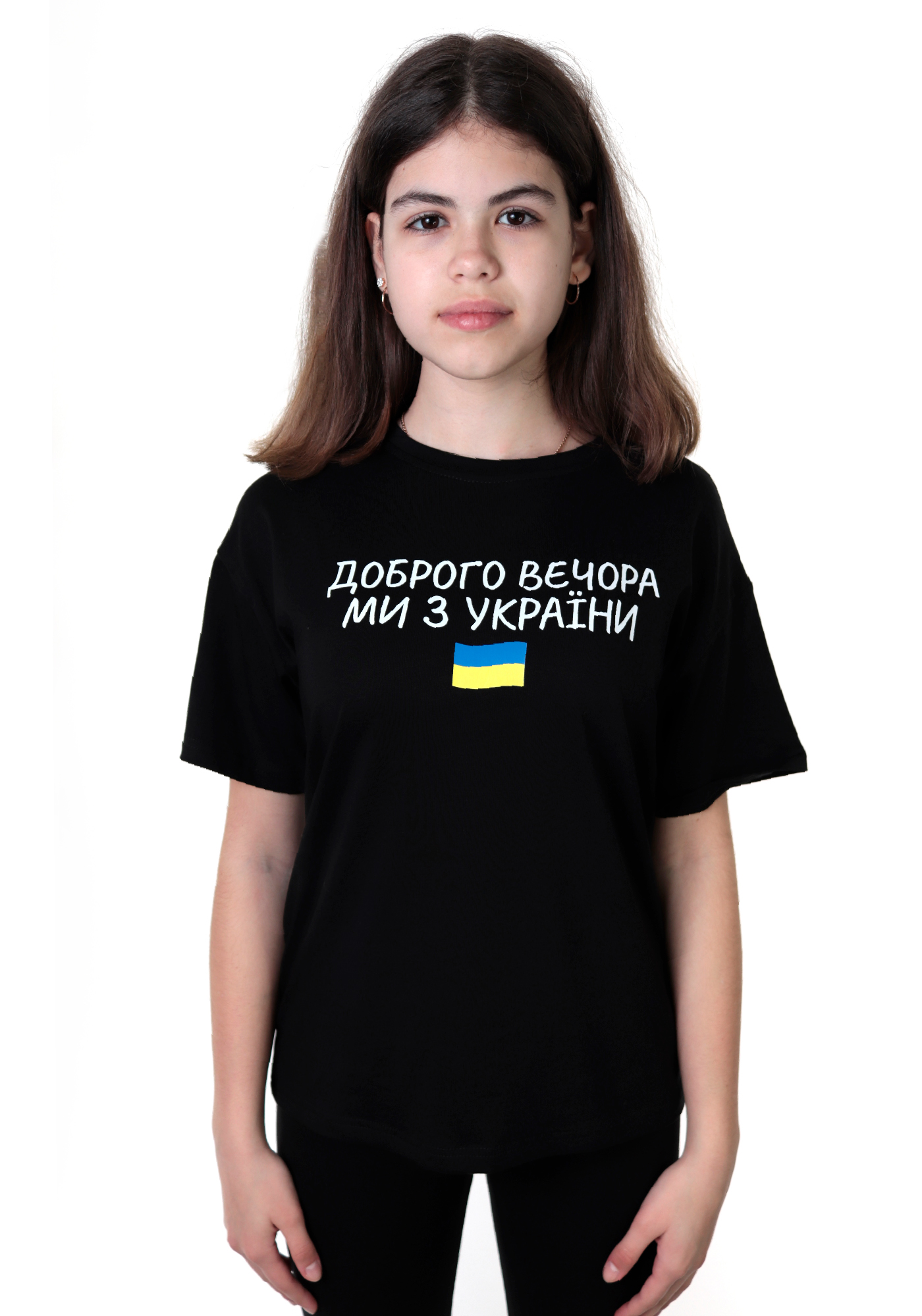 Футболка для девочки черный JakPani 1407/ч