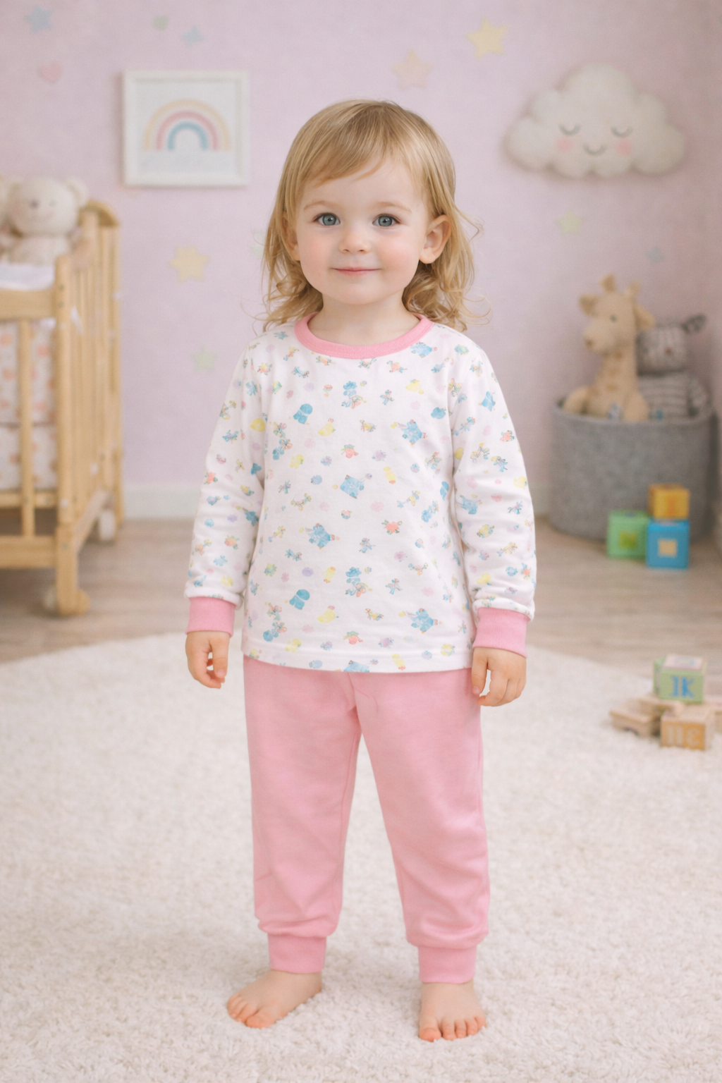 Піжама Єдиноріг для дівчинки молочний Minikin м/227203