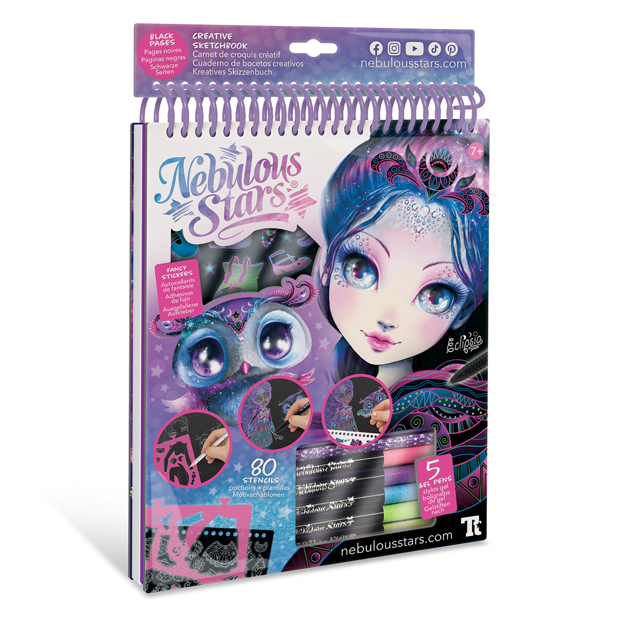 Набор для творчества Скетчбук: Эклипсия, черные листы Унисекс Kiddisvit MGA Entertainment Inc 11121