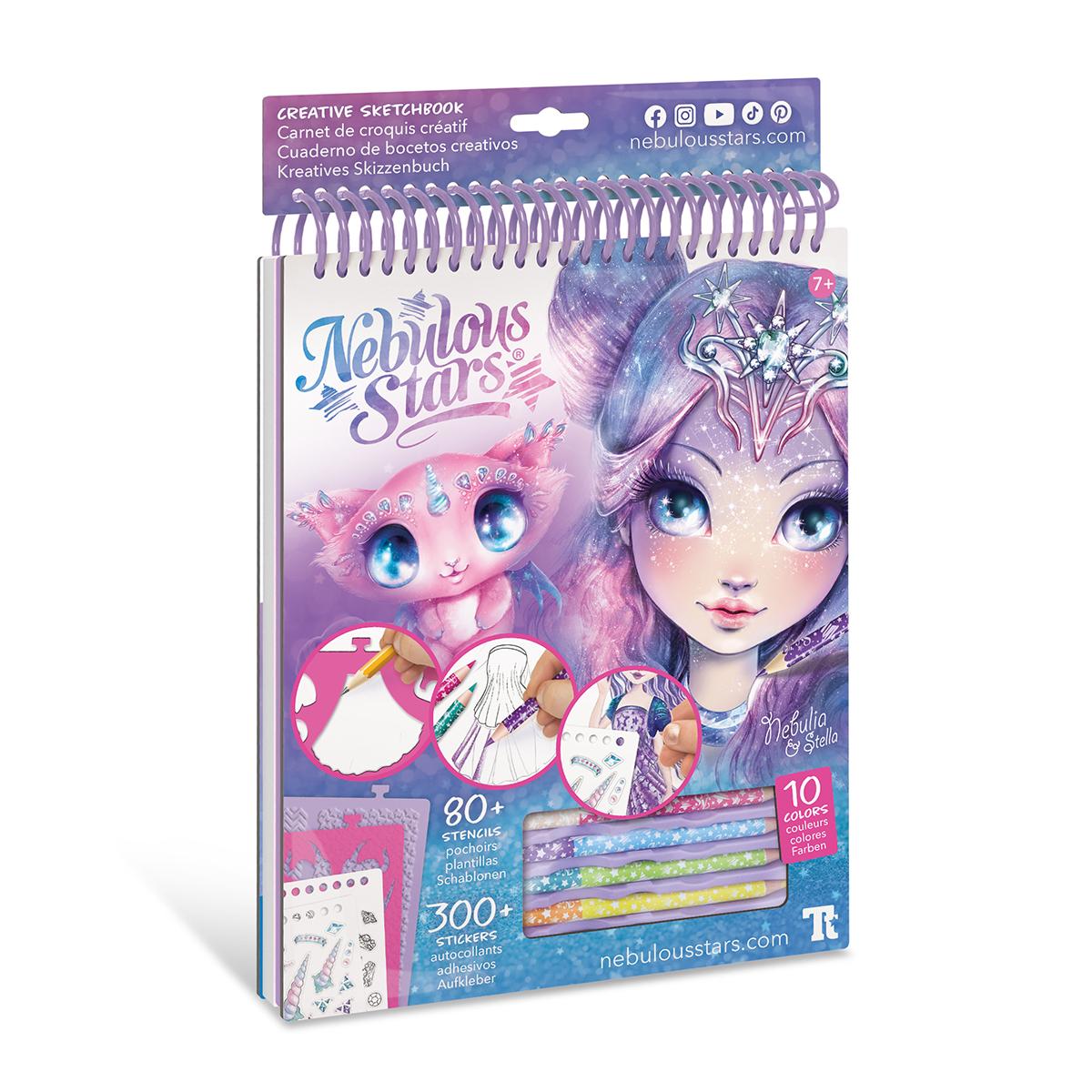 Набор для творчества Скетчбук: Небулия, мотивы космоса Унисекс MGA Entertainment Inc Kiddisvit 11101