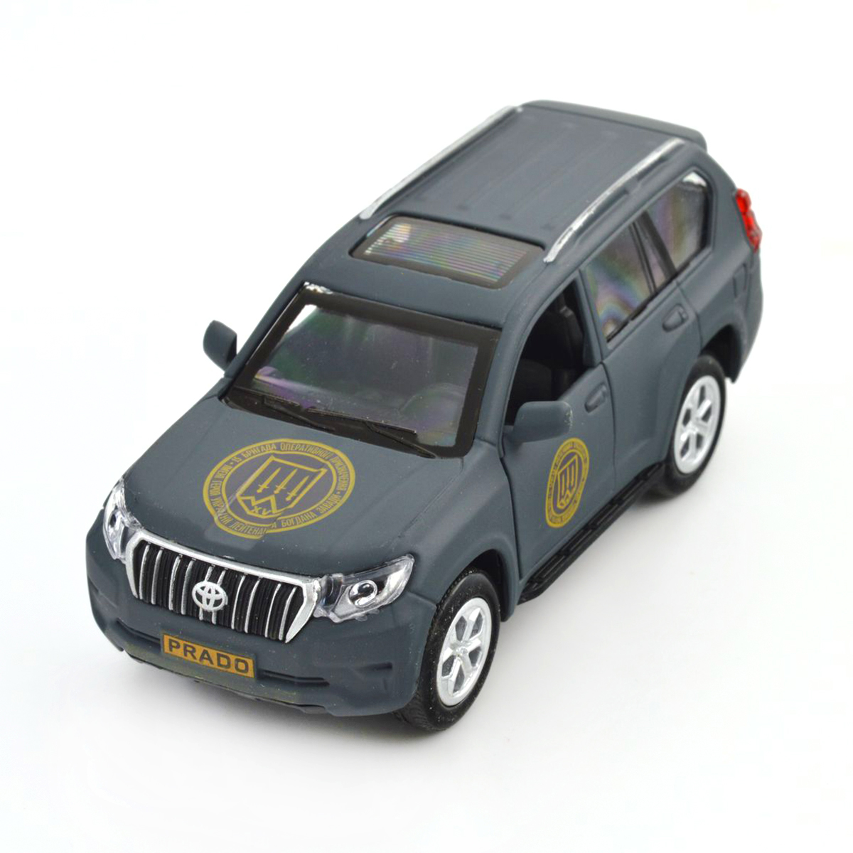 Машина колекционная Шевроны Героев: Toyota Prado Кара-Даг - 15 БрОН Унисекс TechnoDrive KM6189