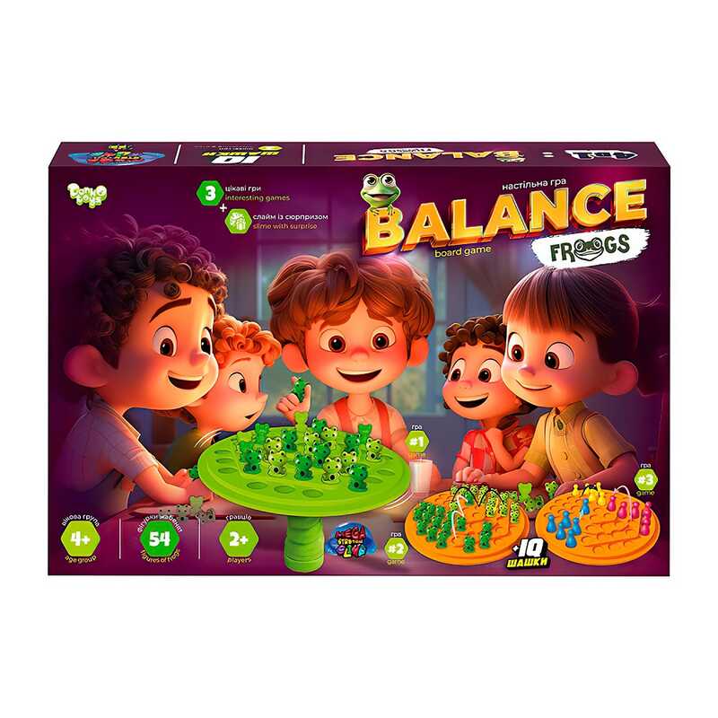 Настольная игра Унисекс Danko Toys Balance Frogs