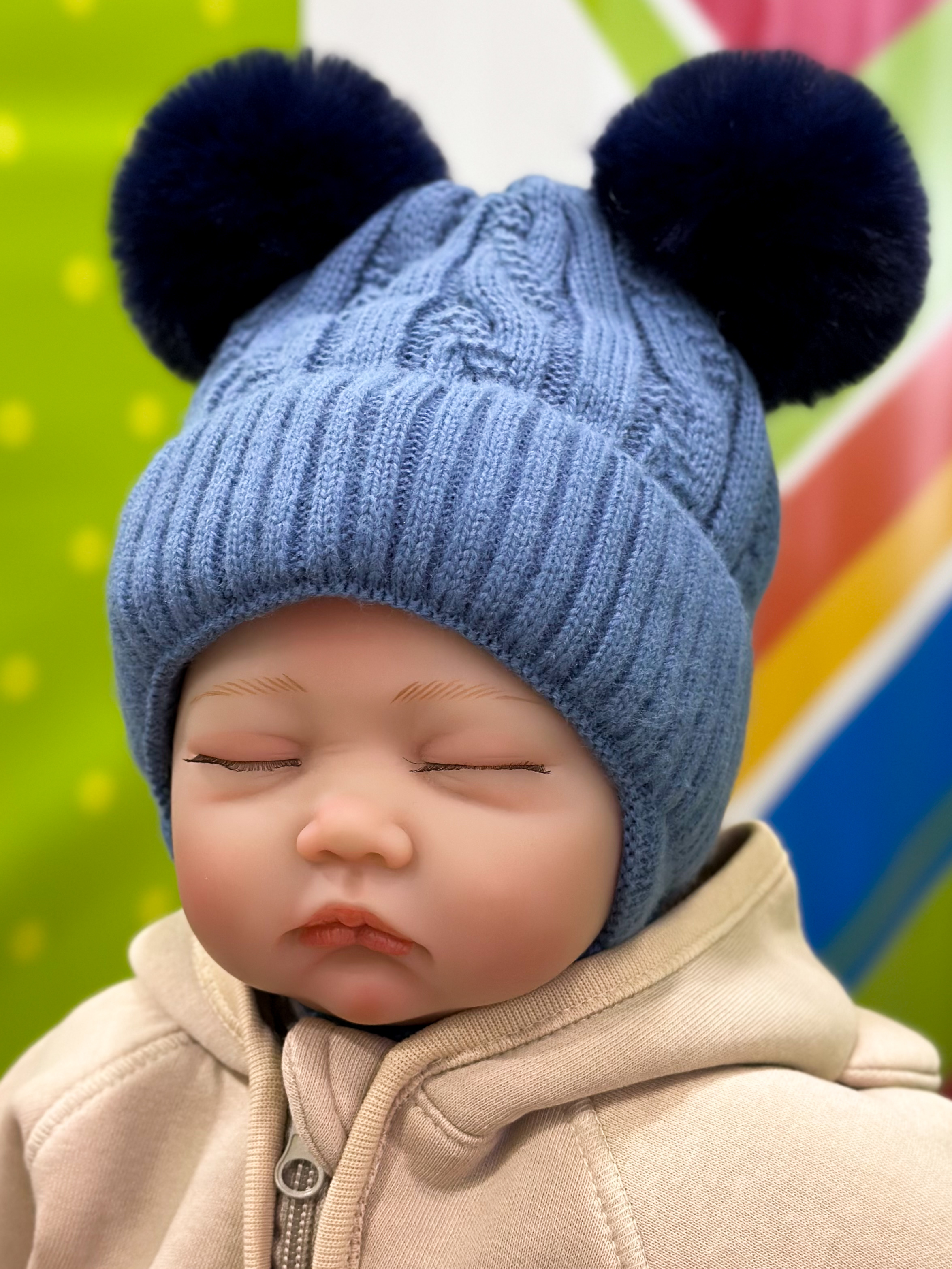 Шапка для дівчинки кольоровий УкраїнаТ 3691/шп
