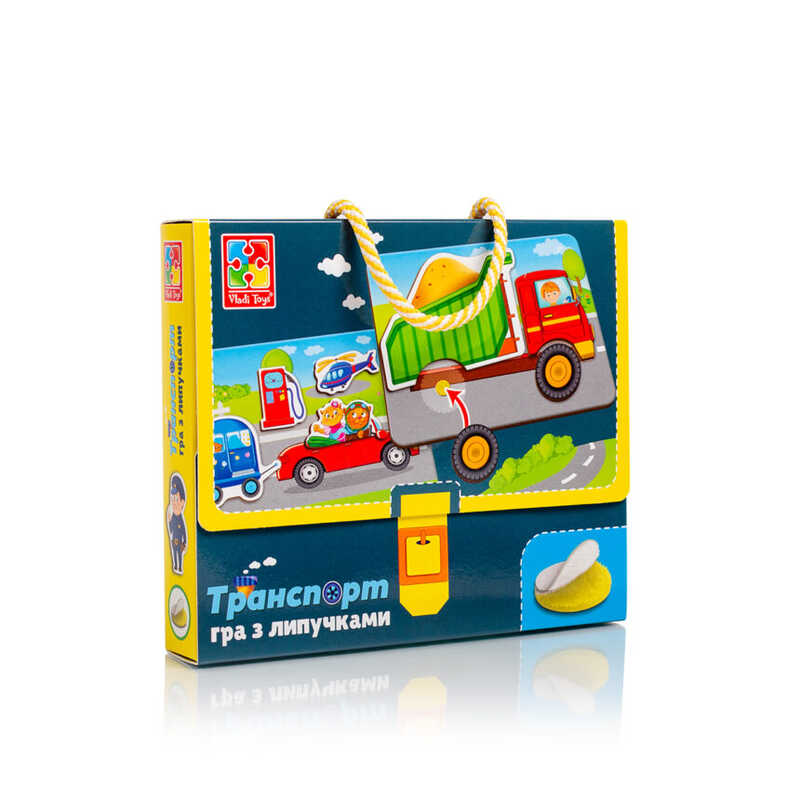 Развивающие игры с липучками: Транспорт Унисекс Vladi Toys 1302-28