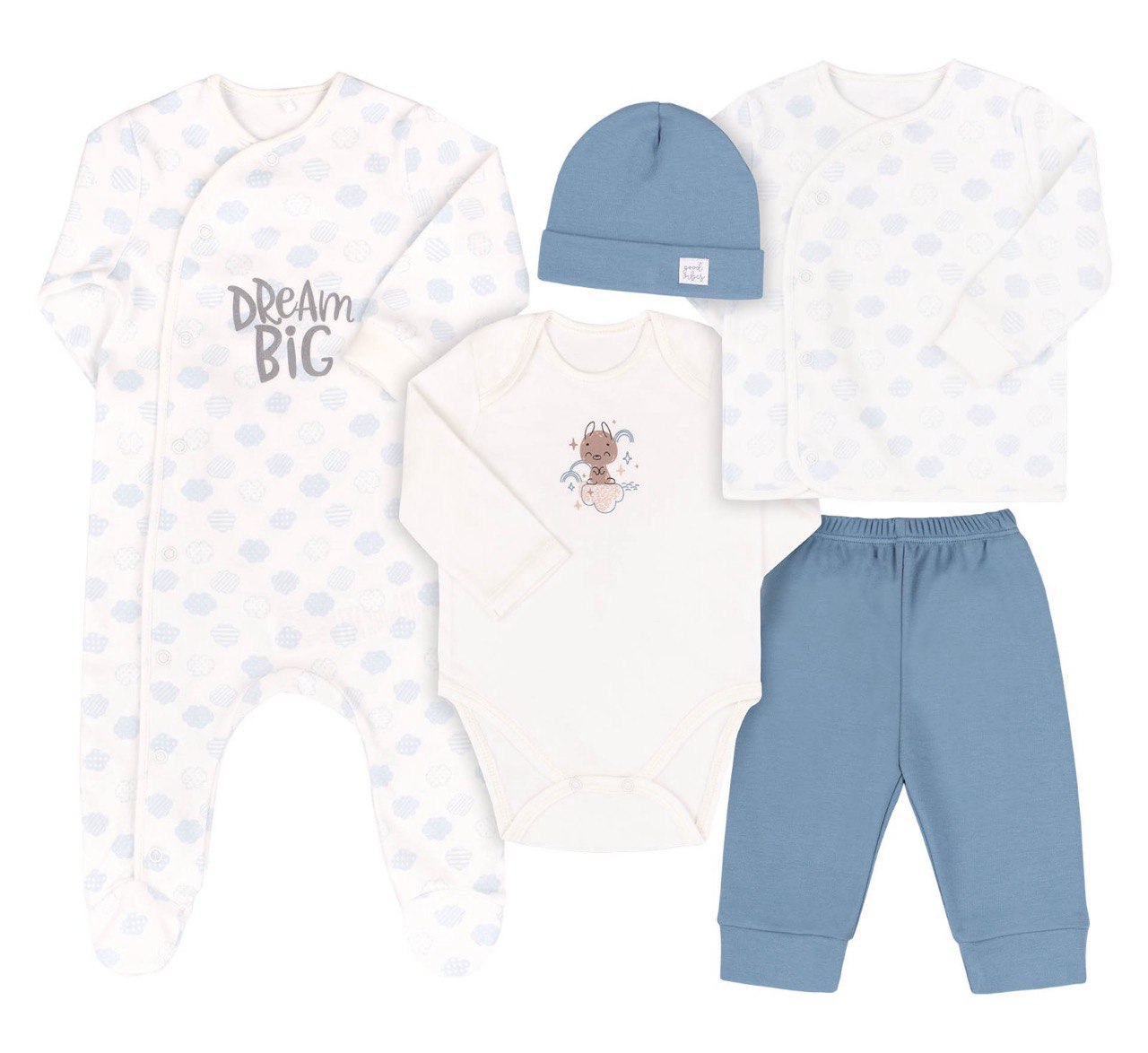 Комплект для мальчика голубой Bembi кп250/401