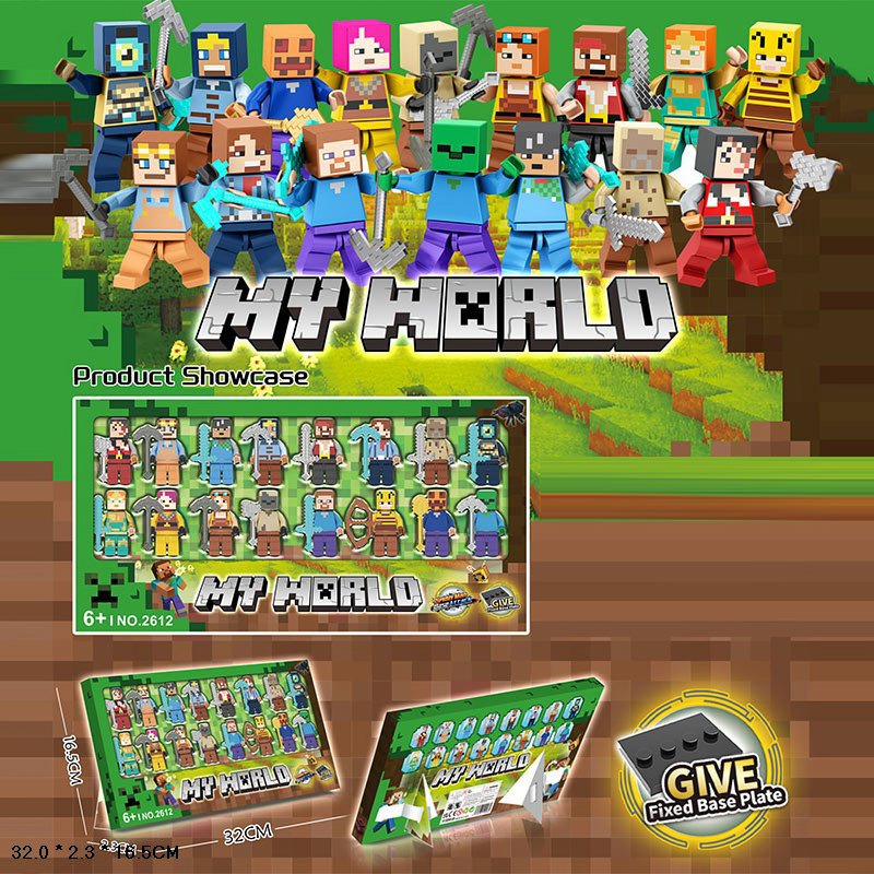 Фигурки героев Minecraft 16 шт Унисекс Китай 2612/нфг