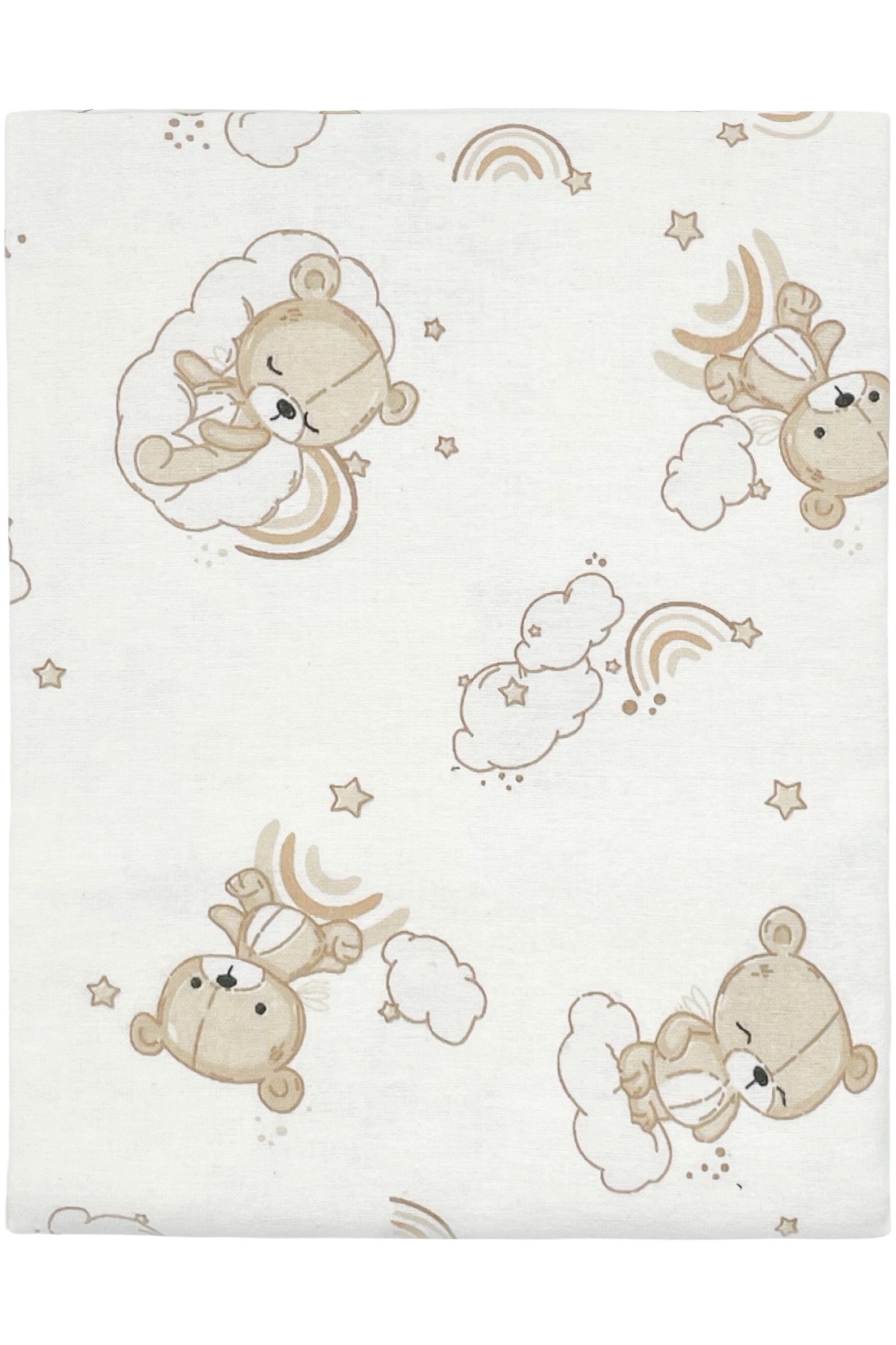 Пеленка байковая Унисекс цветной Маміка 0805/Мішка/ф