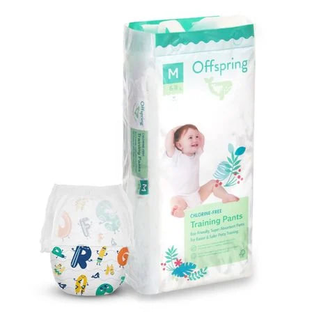 Підгузки трусиками 42 штуки, на вагу 6-11 кг  Унісекс Offspring Літери/M42PABC