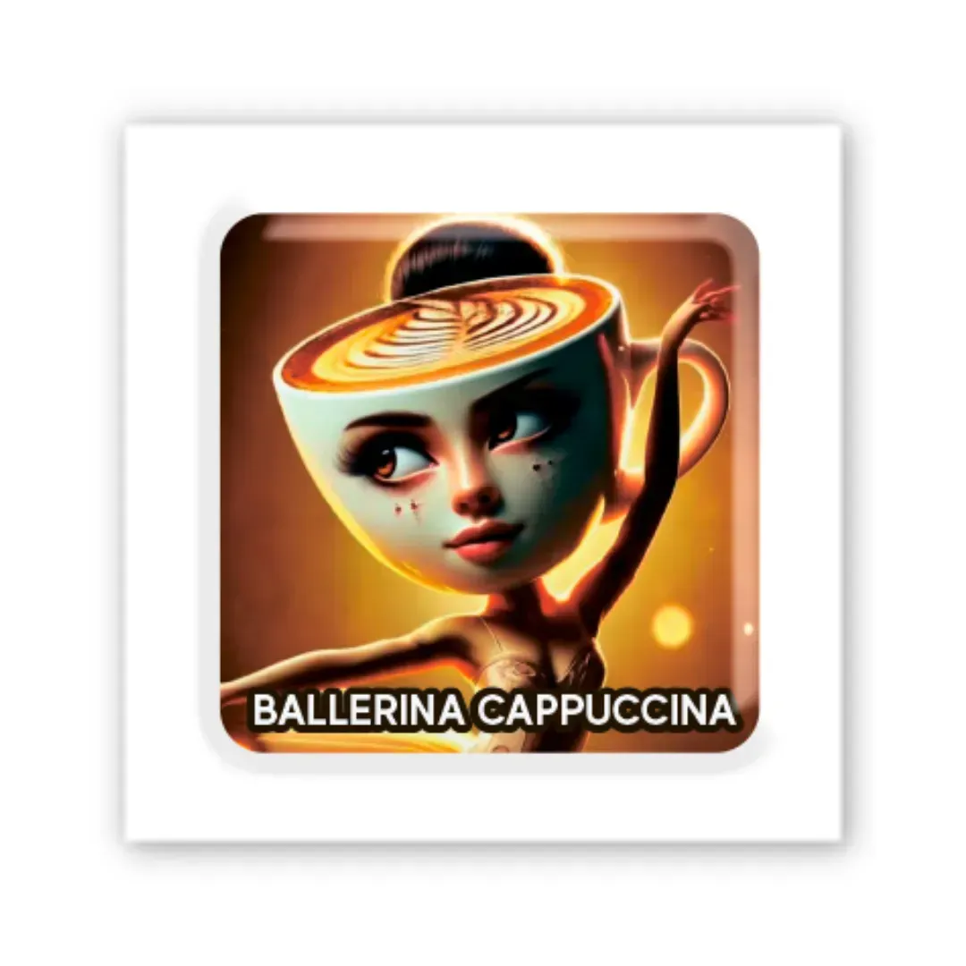 3D-стикер Ballerina Cappuccina Унисекс Україна SX-304