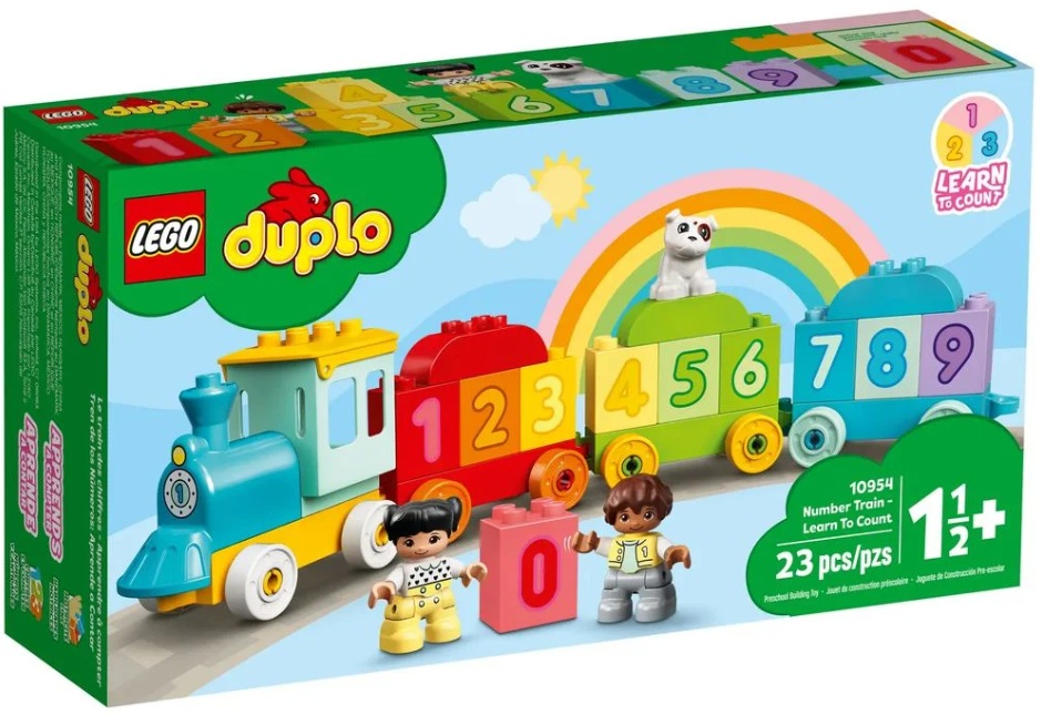 Конструктор Duplo Поезд с цифрами 23 детали Унисекс LEGO Данія 10954