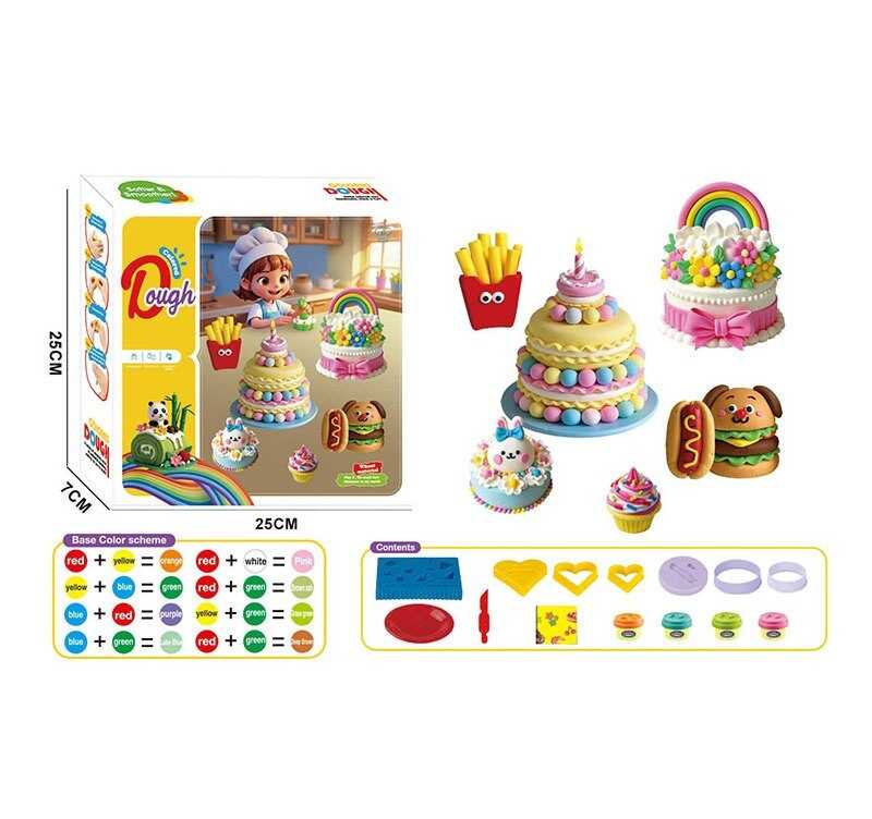 Тесто для лепки Play-Doh 4 цвета теста, фигурные формы, нож, тарелочка Унисекс Китай 9030/тдл