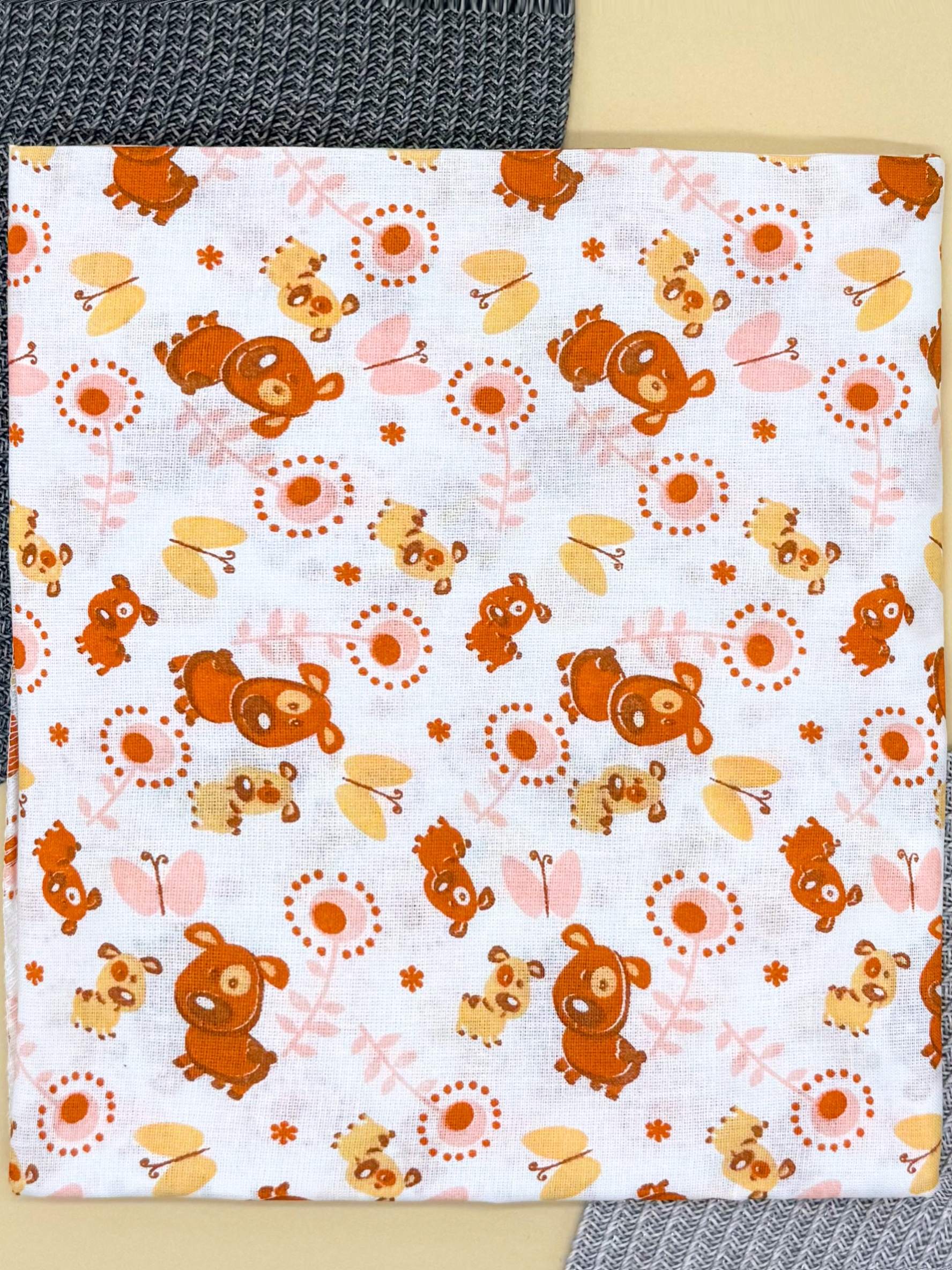 Пеленка ситцевая Унисекс цветной OptTextile Песики/сц