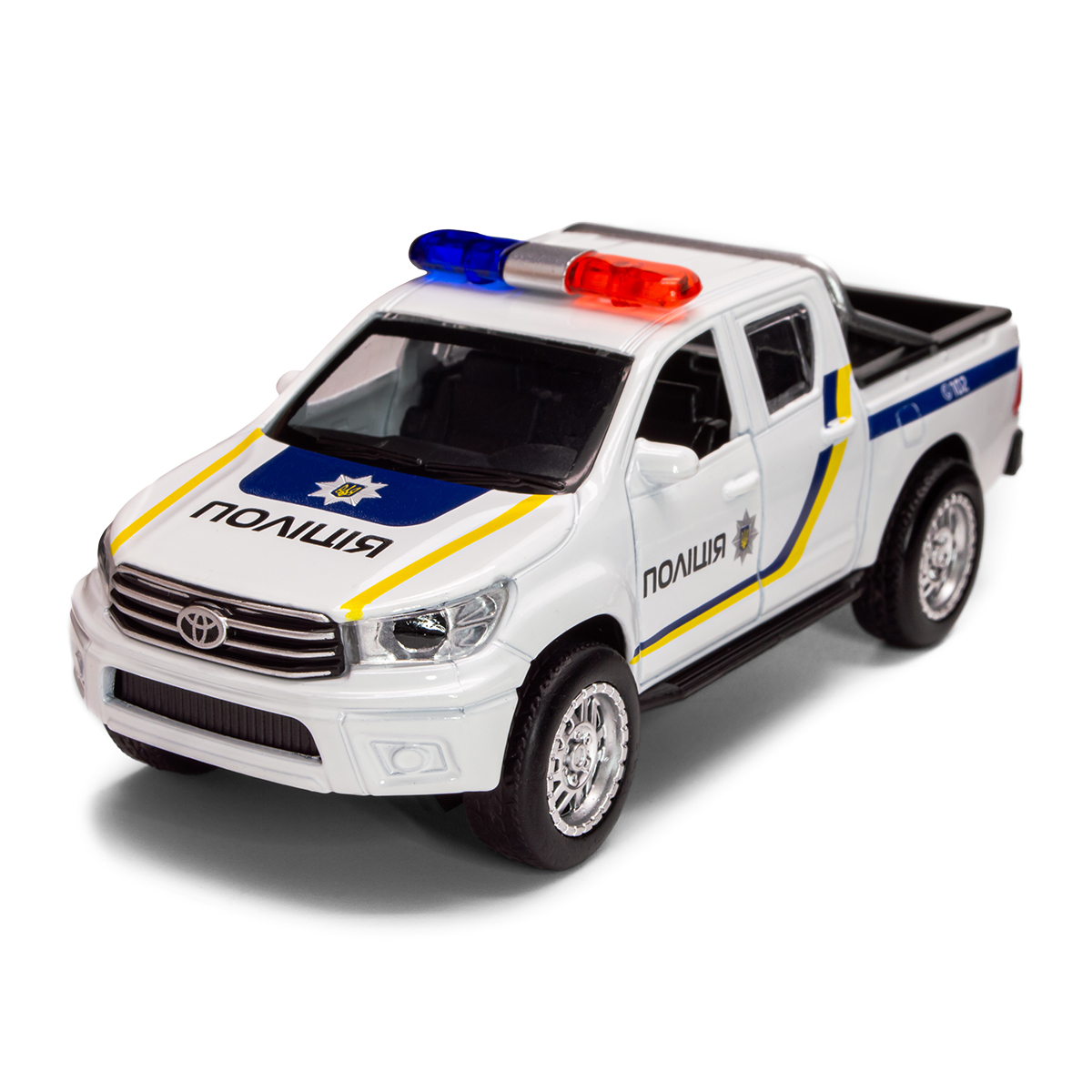 Машина колекционная Toyota Hilux Полиция Унисекс TechnoDrive КМ250426