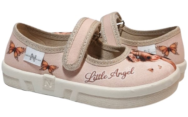 Тапочки Litlle Angel для девочки бежевый Waldi 360-837/Ketty