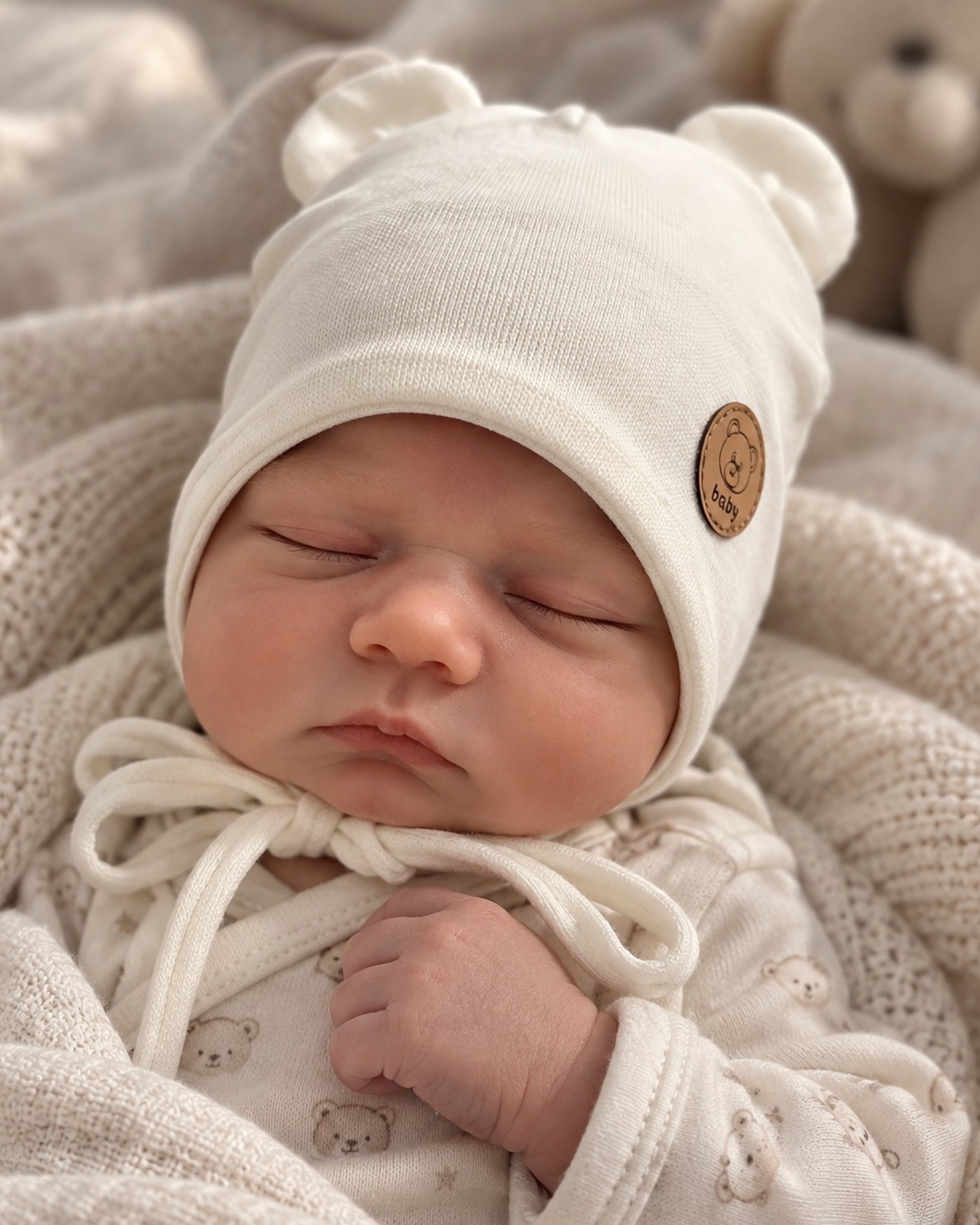Шапка для хлопчика молочний Talvi Kids 04724/мол