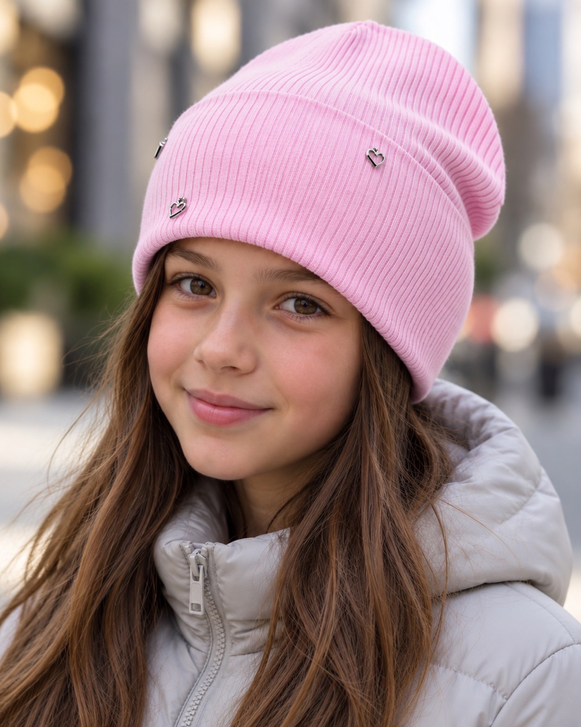 Шапка для дівчинки рожевий Talvi Kids Стелла/рож
