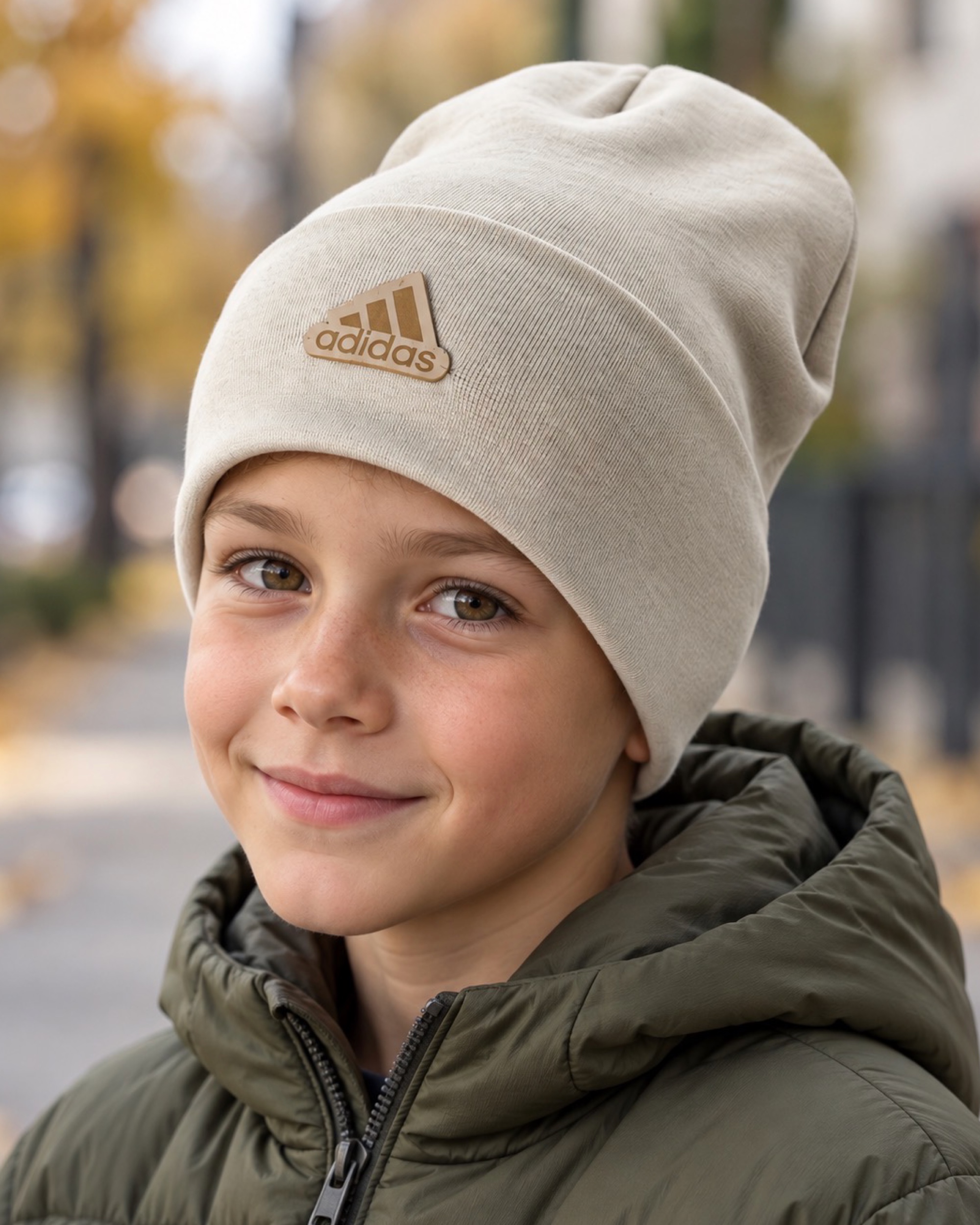 Шапка для мальчика светло-бежевый Talvi Kids ADS/свбеж