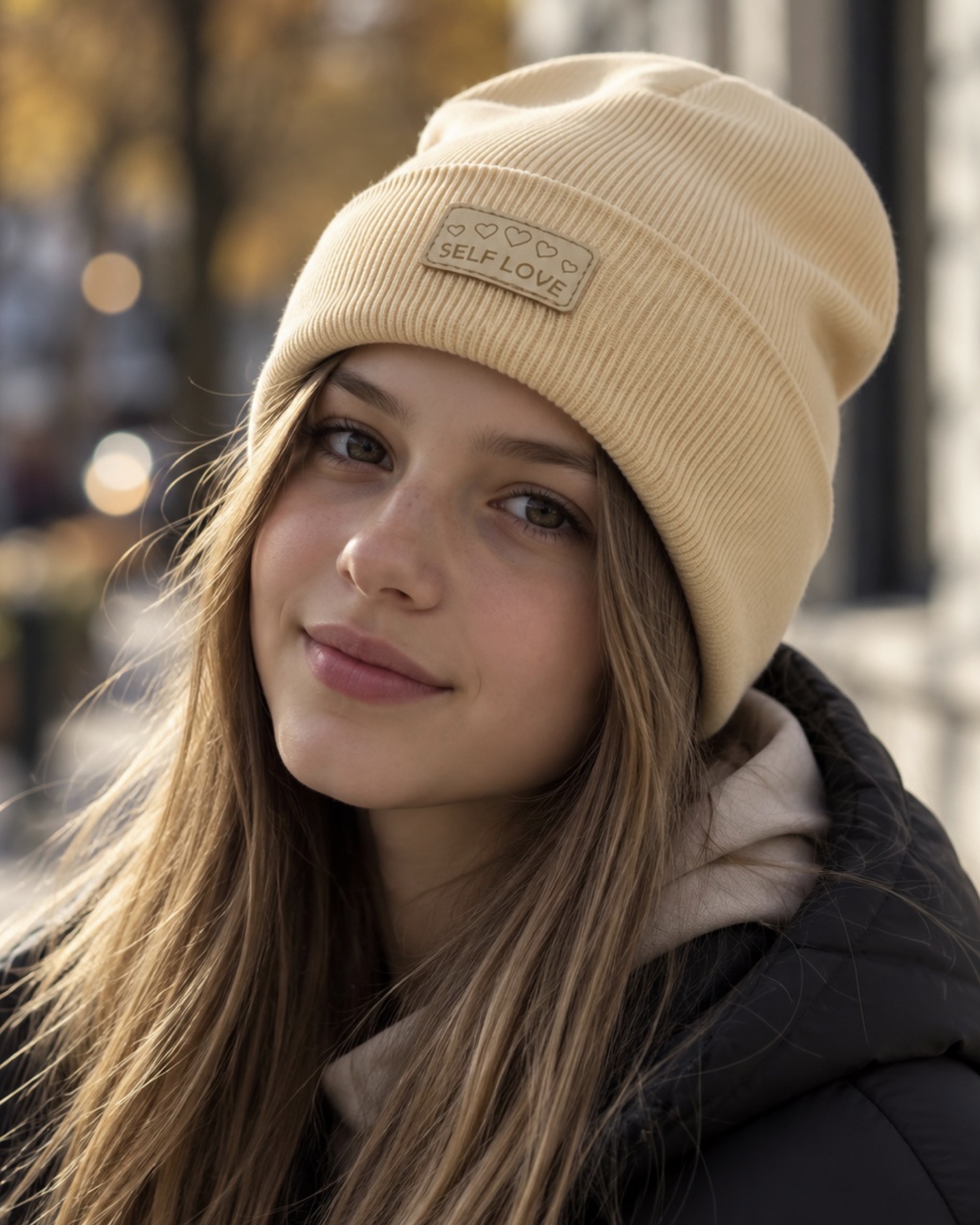 Шапка для дівчинки бежевий Talvi Kids SL/беж