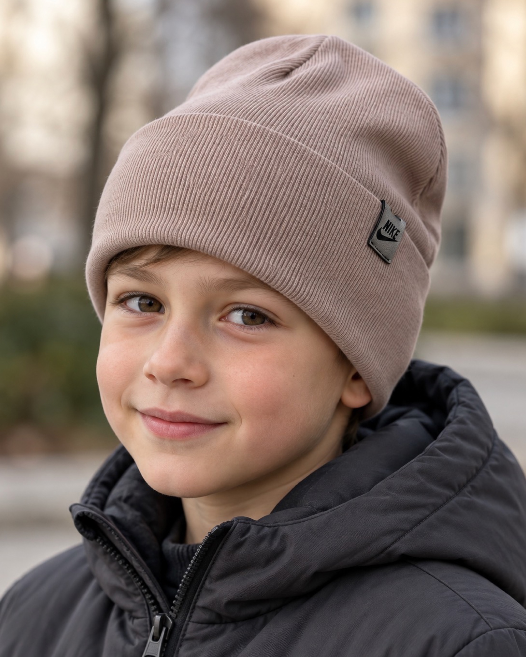 Шапка  для мальчика пудровый УкраїнаТ NK/пд